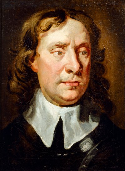 Porträtt av Oliver Cromwell (olja på duk) av Jonathan Richardson
