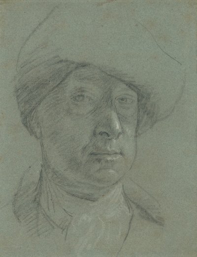 Självporträtt med hatt av tyg av Jonathan Richardson the Elder