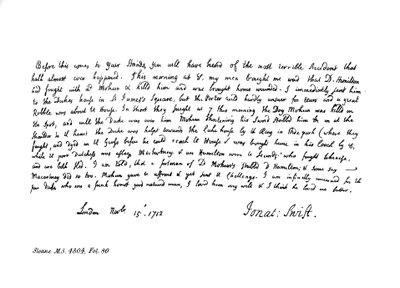 Utdrag ur Dean Swifts journal, adresserad till Mrs Dingley, 1712, 1840 av Jonathan Swift