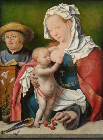 Den heliga familjen, ca. 1520 av Joos van Cleve