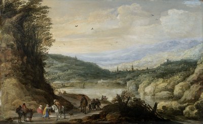 Landskap av Joos or Josse de The Younger Momper