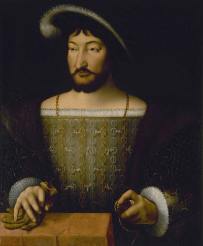 Porträtt av Frans I, kung av Frankrike, ca 1535 (olja på duk) av Joos van Cleve