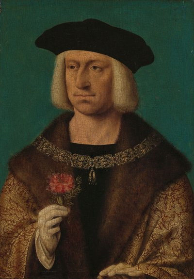 Porträtt av Maximilian I, ca 1530 av Joos van Cleve