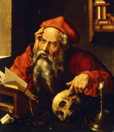 Sankt Jerome, av Joos van Cleve