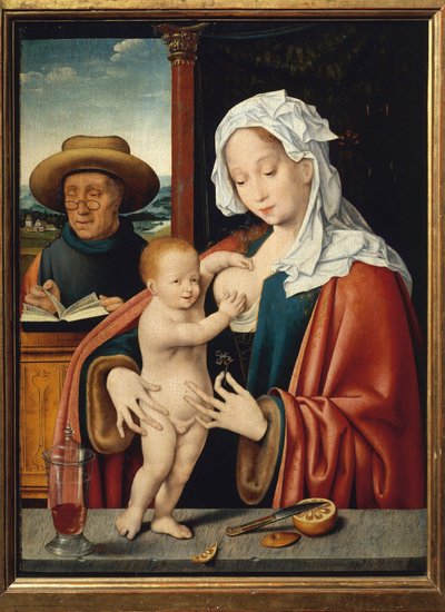 Den heliga familjen (målning av Joos van Cleve