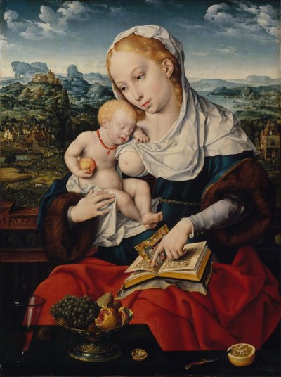 Jungfru och barn, ca. 1525. av Joos van Cleve
