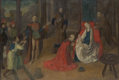 Tillbedjan av Magi, ca. 1465. av Joos van Wassenhove