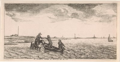 Mottagande av post av en brevbärare till häst Vykort (serietitel) av Joost van Geel