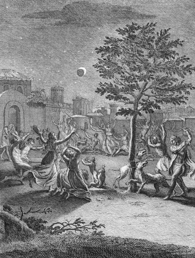 Månförmörkelse, från "Voyage Historique de l