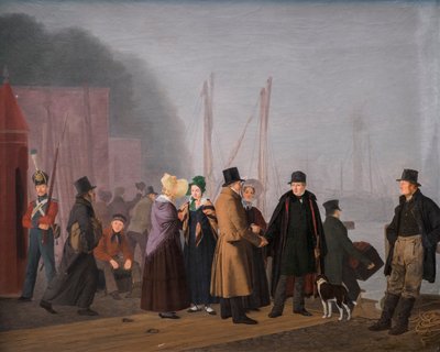 Avskedsscen vid Toldboden av Jorgen Roed