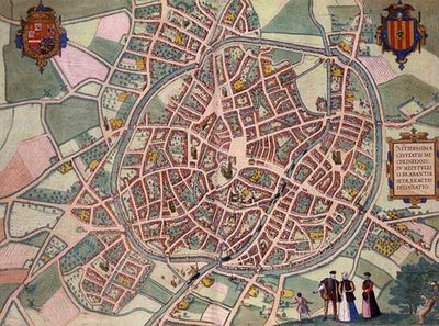Karta över Mechelen, från 