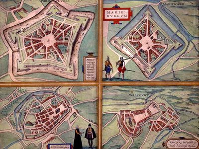 Kartor över Philippeville, Mariembourg, Chimay och Walcourt, från 