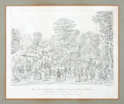 Fete at Horseydown in c.1590  av Joris Hoefnagel
