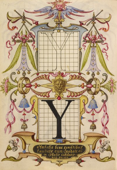Ungerska - Guide för att konstruera bokstaven Y - Google Art Project av Joris Hoefnagel