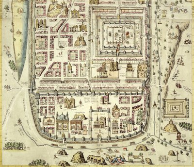 Karta över Jerusalem och det omgivande området, från 