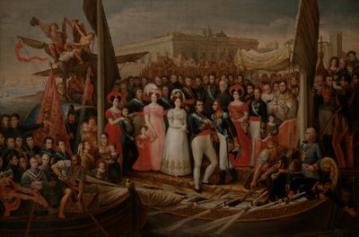Landstigning av Ferdinand VII i El Puerto de Santa María av José Aparicio