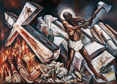 Kristus förstör sitt kors av José Clemente Orozco