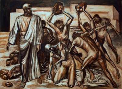 Sankt Stefans martyrskap av José Clemente Orozco