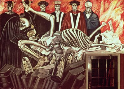 Gods of the Modern World, från The Epic of American Civilization av José Clemente Orozco