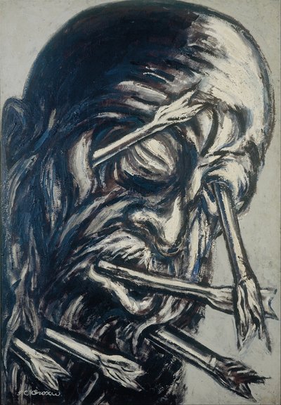 Head Pierced with Arrows, från Los teules-serien av José Clemente Orozco