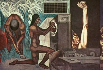 Pre-Columbian Golden Age, från The Epic of American Civilization av José Clemente Orozco