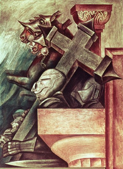 Profetian, från The Epic of American Civilization av José Clemente Orozco