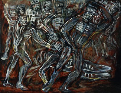 De vita gudarna; Los Teules av José Clemente Orozco