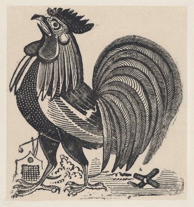En tupp, ca. 1880-1910., ca. 1880-1910. av José Guadalupe Posada