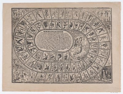 Game of the Goose, ca. 1900-1910., ca. 1900-1910. av José Guadalupe Posada