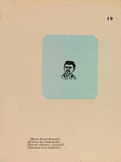 Porträtt av en lärare av José Guadalupe Posada