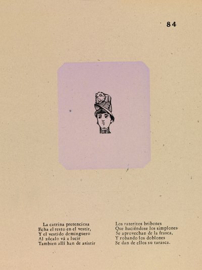 Pretentiös kokett av José Guadalupe Posada