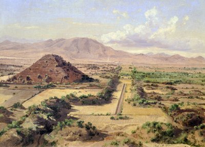 Solpyramiden i Teotihuacan, Mexiko av José María Velasco
