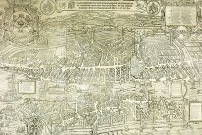 En utsiktsplan för Zürich, 1576 av Jos Murer