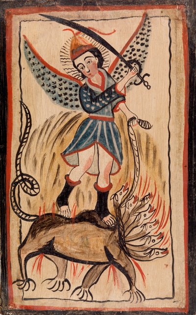 Ärkeängeln Sankt Mikael (San Miguel) av José Raphael Aragon