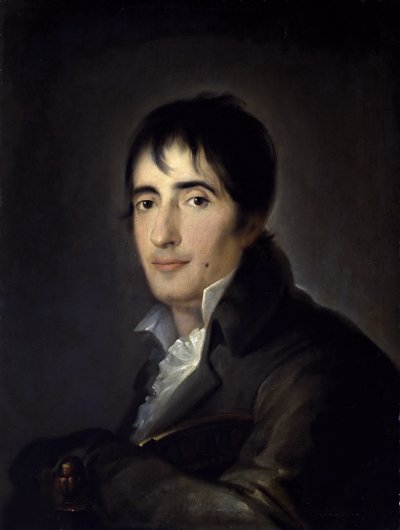 Porträtt av poeten Manuel José Quintana 1772-1857, 1806. av José Ribelles y Helip