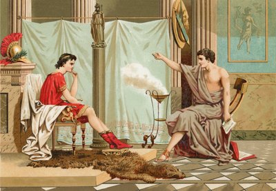 Utbildning av Alexander den store av Aristoteles av Jose Armet Portanell