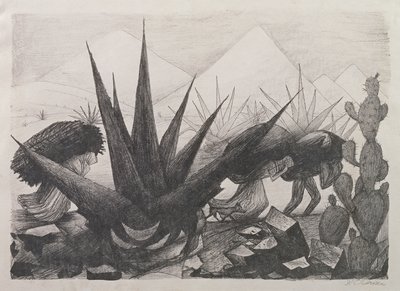Indianer och Magneyväxter av José Clemente Orozco