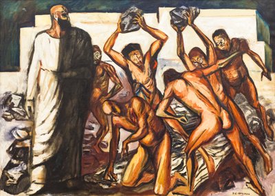Sankt Stefans martyrskap av José Clemente Orozco