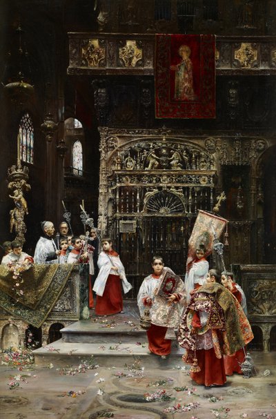 Choir Boys - Gallegos y Arnosa, Jose (1859-1917) - ca. 1886-1890 - Olja på duk - 91,4x62,2 - Carmen Thyssen Museum, Malaga av Jose Gallegos Arnosa