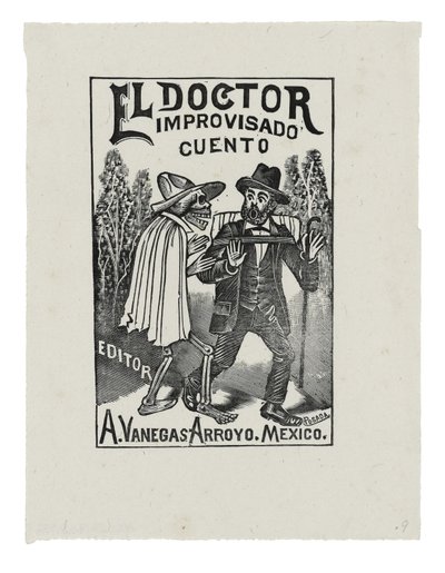 The Impromptu Doctor Tale, ca 1888-1913, tryckt 1942 (gravyr) av José Guadalupe Posada