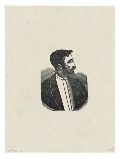 Porträtt, ca 1888-1913, tryckt 1942 (gravyr) av José Guadalupe Posada