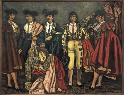 De unga tjurfäktarna (kvinnliga tjurfäktare). 1931 (olja på duk) av Jose Gutierrez Solana