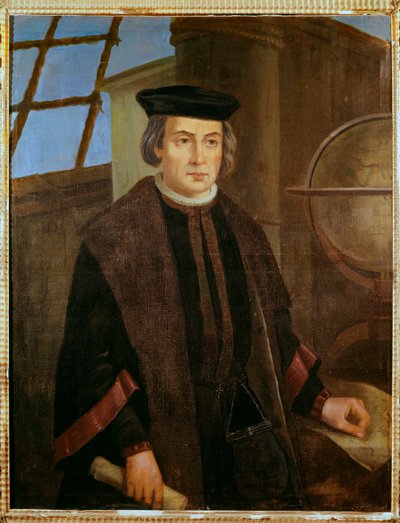 Porträtt av Christopher Columbus (Christopher Columbus, Cristoforo Colombo av Jose Roldan