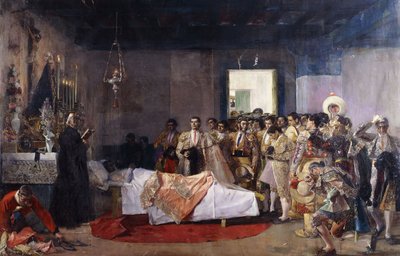Tjurfäktarens död; Tjurfäktarens död av Jose Villegas Cordero