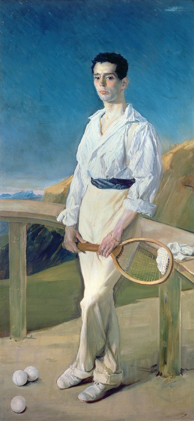 Tennisspelaren (olja) av Jose Villegas Cordero