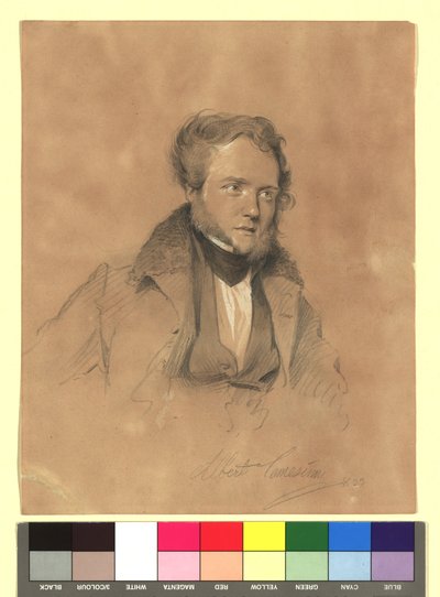 Albert von Camesina (1806-1881), grafiker, fornforskare av Josef Danhauser