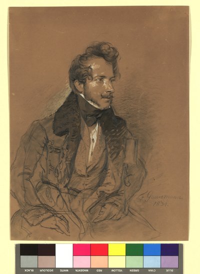 Friedrich Gauermann (1807-1862), målare, grafiker av Josef Danhauser