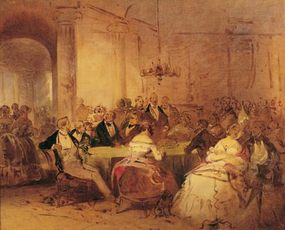 Samhällsscenen av Josef Danhauser