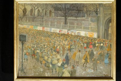 Norra järnvägsstationen den 8 nov. 1918 av Josef Engelhart