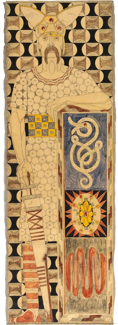 Frisdesign för St. Louis 1904 världsutställning, 1904. av Josef Engelhart